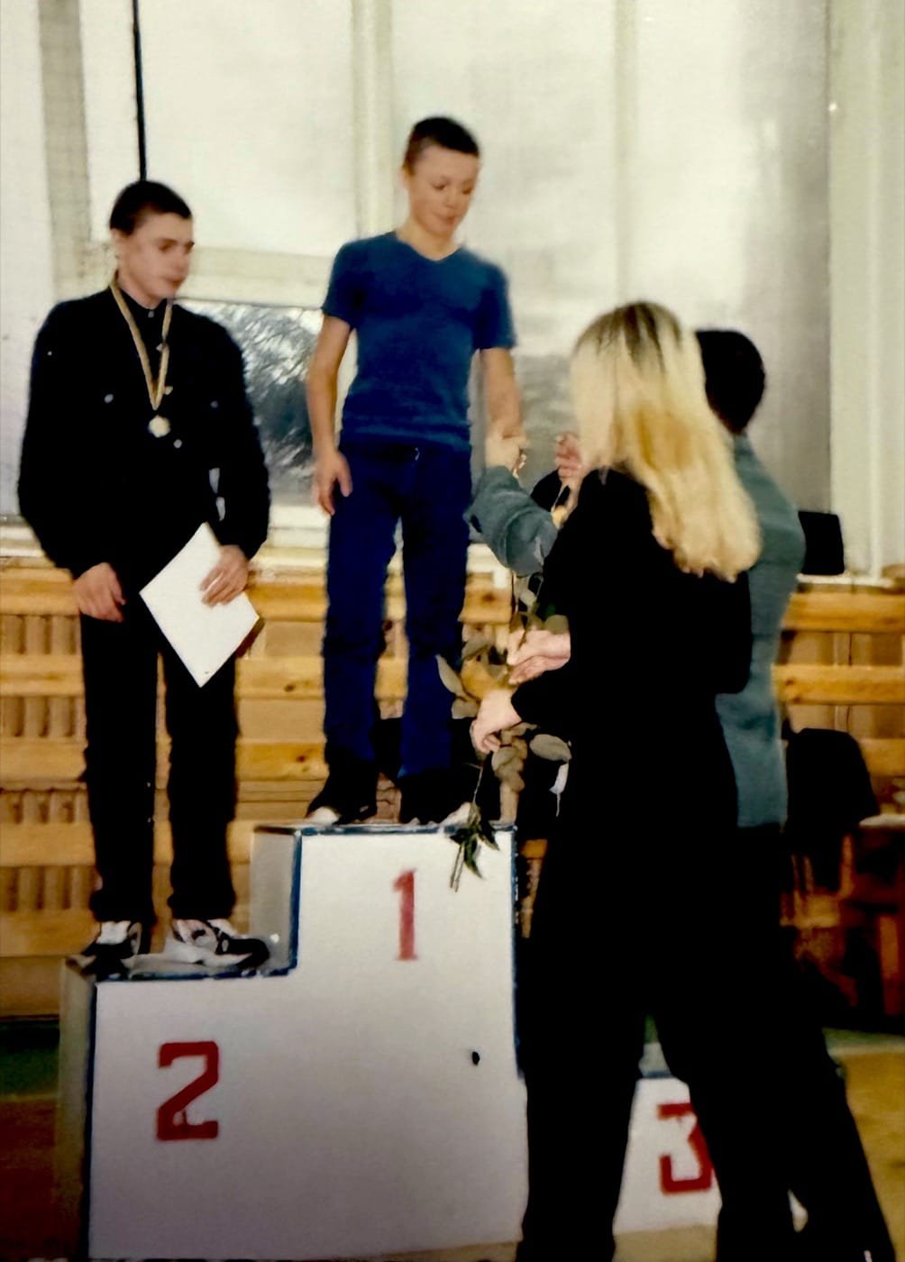Paulius Ratkevičius, 14 metų, pirmos varžybos — pirma vieta